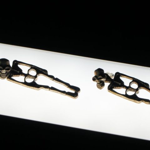 Skeleton shaped novelty ends