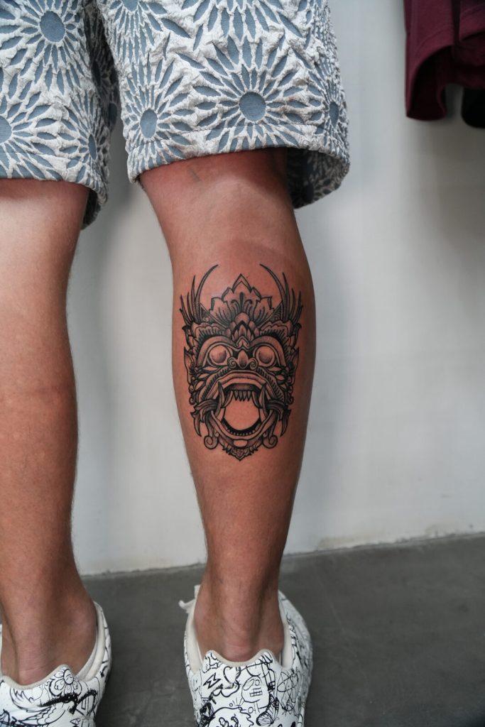 Balinese Barong tattoo by SAE Collective Studio in Uluwatu, Bali (03)